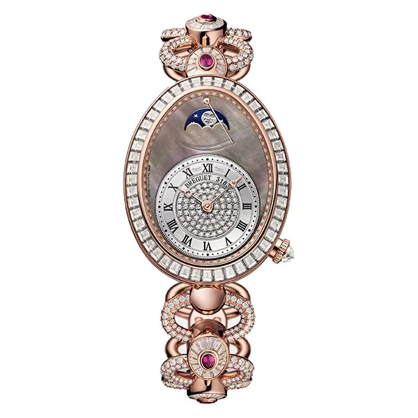 Đồng Hồ Nữ Breguet Reine De Naples Power Reserve Ladies 8909BR/8T/J29/DDDR Màu Vàng Hồng - Đồng hồ - Vua Hàng Hiệu