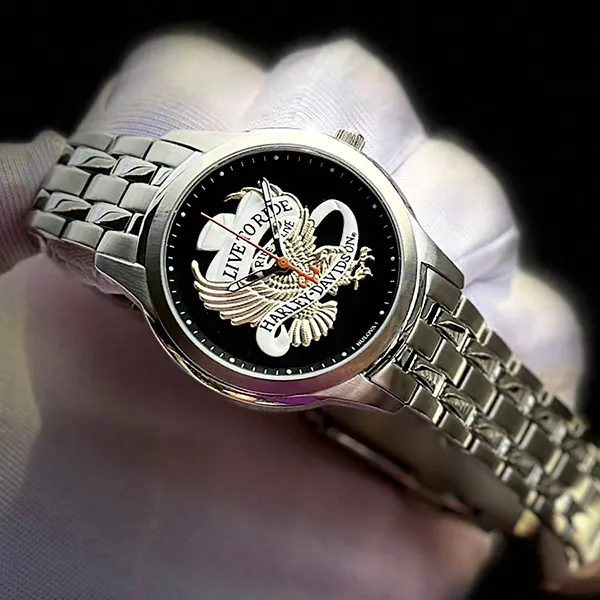 Đồng Hồ Nữ Bulva Bulova Harley-Davidson Màu Đen Bạc - Đồng hồ - Vua Hàng Hiệu