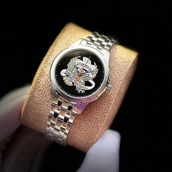 Đồng Hồ Nữ Bulva Bulova Harley-Davidson Màu Đen Bạc - Đồng hồ - Vua Hàng Hiệu