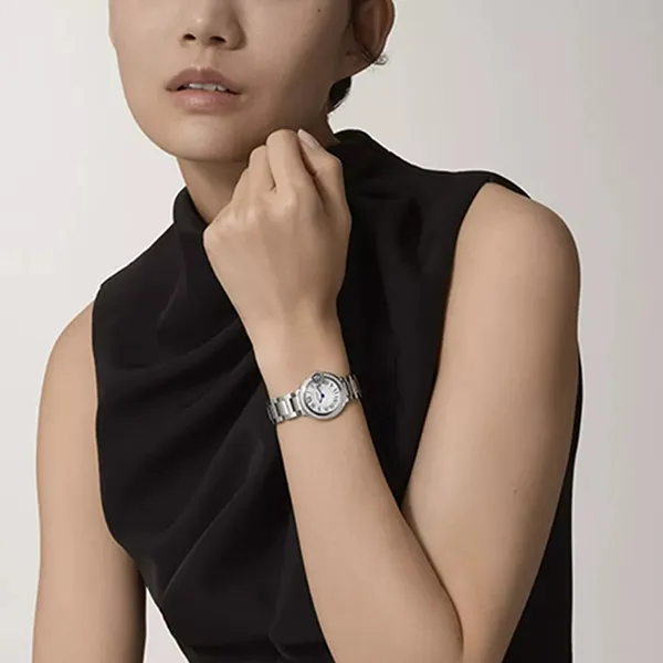 Đồng Hồ Nữ Cartier Ballon Bleu De 28mm W4BB0015 Màu Bạc Trắng - Đồng hồ - Vua Hàng Hiệu