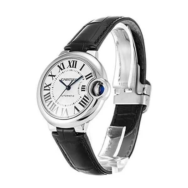 Đồng Hồ Nữ Cartier Ballon Bleu De 33mm W6920085 Black Màu Bạc Đen