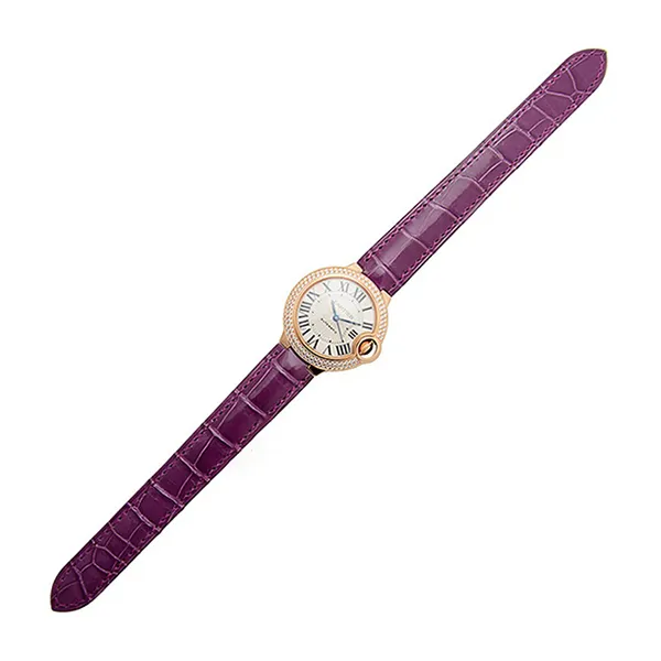 Đồng Hồ Nữ Cartier Ballon Bleu De 33mm WE902066 Violet Màu Tím / Vàng Hồng - Đồng hồ - Vua Hàng Hiệu
