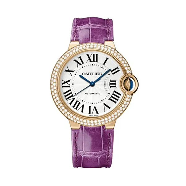 Đồng Hồ Nữ Cartier Ballon Bleu De Cartier 36mm WJBB0009 Violet Màu Tím / Vàng Hồng
