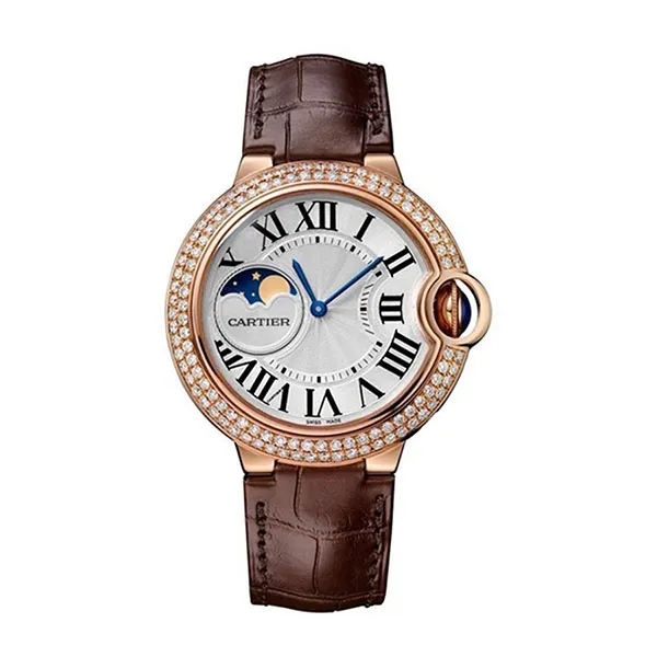 Đồng Hồ Nữ Cartier Ballon Bleu De Cartier WJBB0027 37mm Màu Nâu / Vàng Hồng