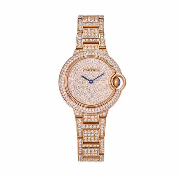 Đồng Hồ Nữ Cartier Ballon Bleu De WJBB0044 33mm Màu Trắng / Vàng Hồng