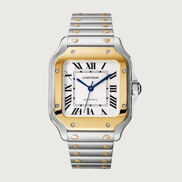 Đồng Hồ Nữ Cartier Santos De W2SA0016 35,1mm Màu Demi (Vàng - Bạc)