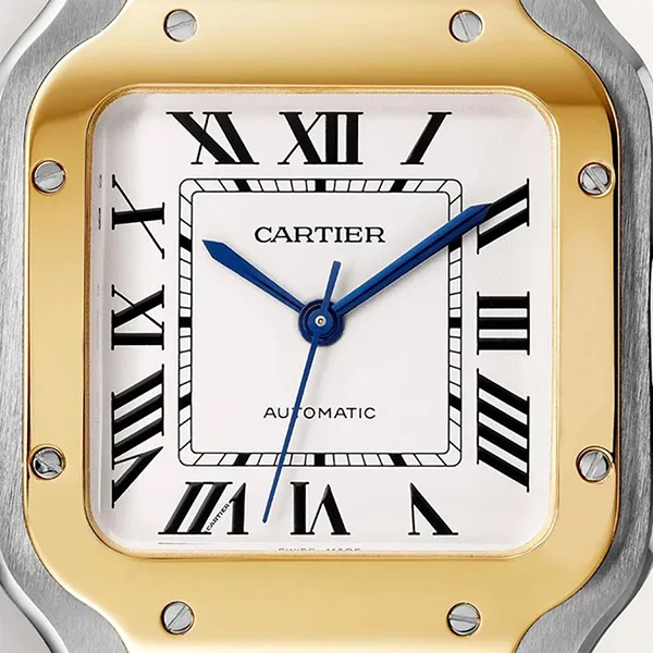 Đồng Hồ Nữ Cartier Santos De W2SA0016 35,1mm Màu Demi (Vàng - Bạc)