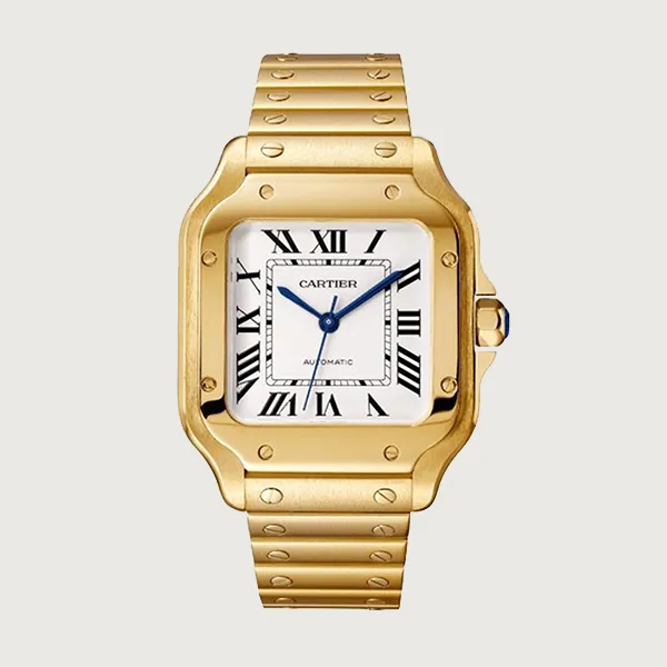 Đồng Hồ Nữ Cartier Santos De WGSA0010 35,1mm Màu Vàng Trắng