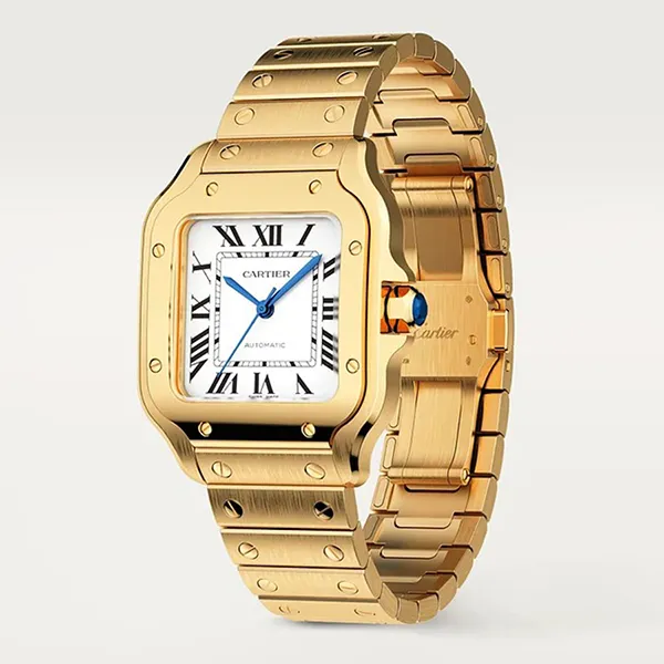 Đồng Hồ Nữ Cartier Santos De WGSA0010 35,1mm Màu Vàng Trắng