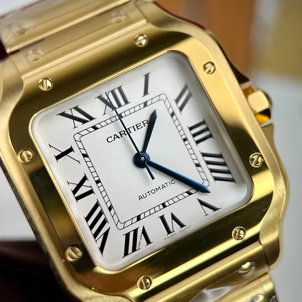 Đồng Hồ Nữ Cartier Santos De WGSA0010 35,1mm Màu Vàng Trắng