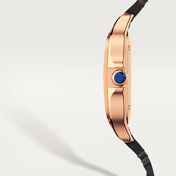 Đồng Hồ Nữ Cartier Santos De WGSA0028 35,1mm Màu Xám/ Vàng Hồng - Đồng hồ - Vua Hàng Hiệu