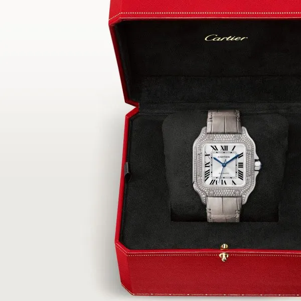 Đồng Hồ Nữ Cartier Santos De WJSA0014 35,1mm Màu Xám - Đồng hồ - Vua Hàng Hiệu