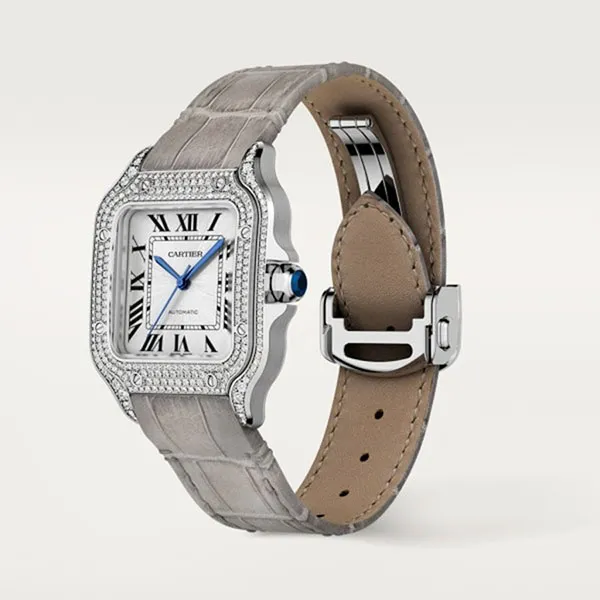 Đồng Hồ Nữ Cartier Santos De WJSA0014 35,1mm Màu Xám - Đồng hồ - Vua Hàng Hiệu