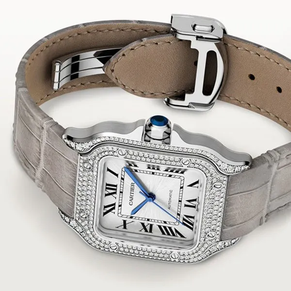 Đồng Hồ Nữ Cartier Santos De WJSA0014 35,1mm Màu Xám - Đồng hồ - Vua Hàng Hiệu