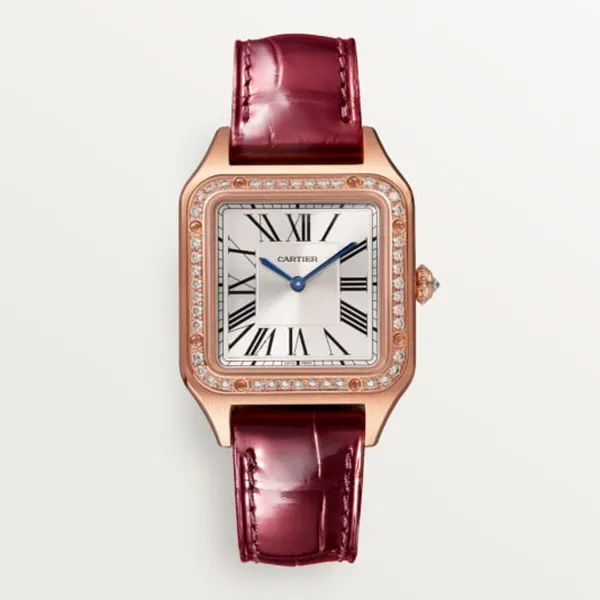 Đồng Hồ Nữ Cartier Santos Dumont WJSA0017 38mm Màu Đỏ/ Vàng Hồng