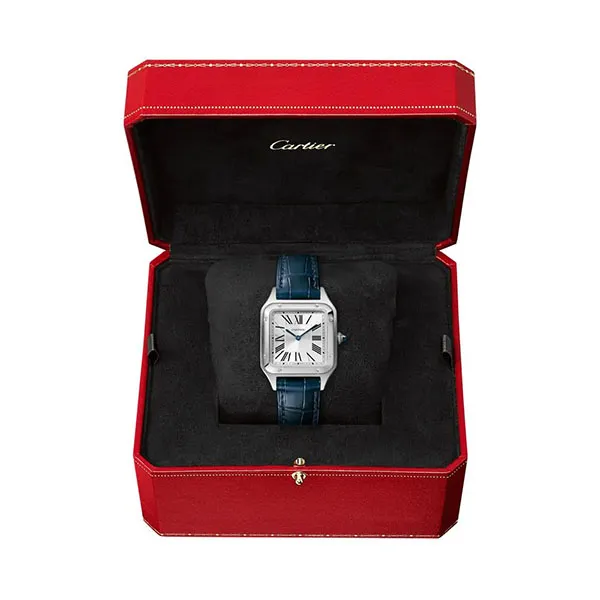 Đồng Hồ Nữ Cartier Santos-Dumont WSSA0023 38mm Màu Xanh Bạc
