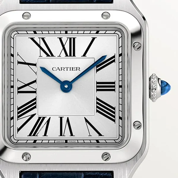 Đồng Hồ Nữ Cartier Santos-Dumont WSSA0023 38mm Màu Xanh Bạc