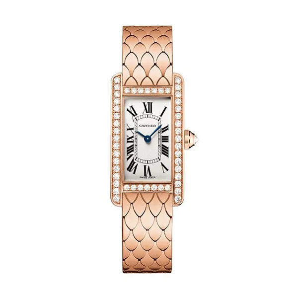 Đồng Hồ Nữ Cartier Tank Américaine WB710008 34.8mm Màu Vàng Hồng