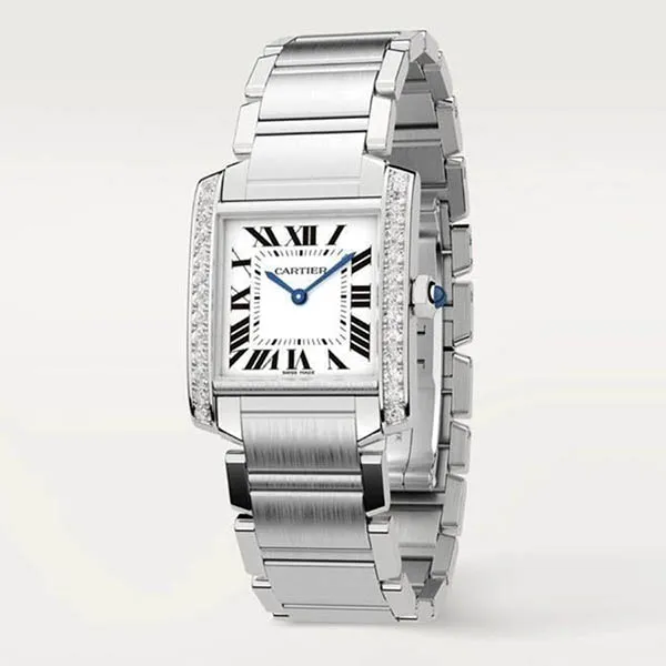 Đồng Hồ Nữ Cartier Tank Francaise W4TA0009 30mm Màu Bạc Trắng - Đồng hồ - Vua Hàng Hiệu
