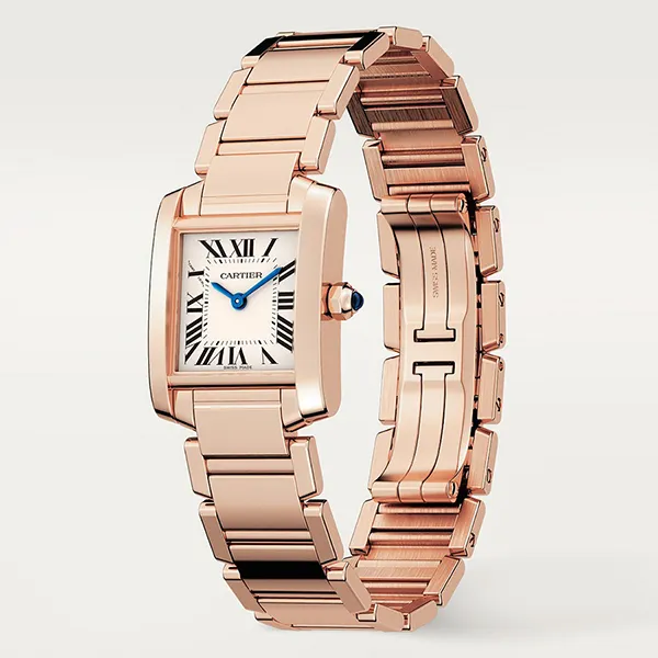 Đồng Hồ Nữ Cartier Tank Francaise WGTA0029 25mm Màu Vàng Hồng