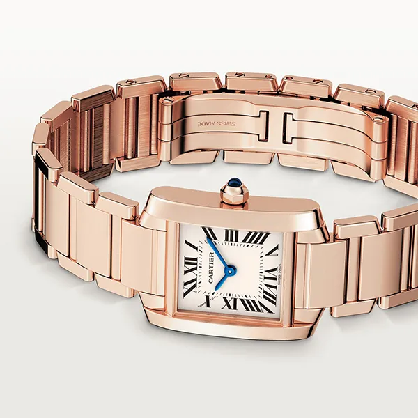 Đồng Hồ Nữ Cartier Tank Francaise WGTA0029 25mm Màu Vàng Hồng