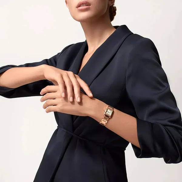 Đồng Hồ Nữ Cartier Tank Francaise WGTA0029 25mm Màu Vàng Hồng