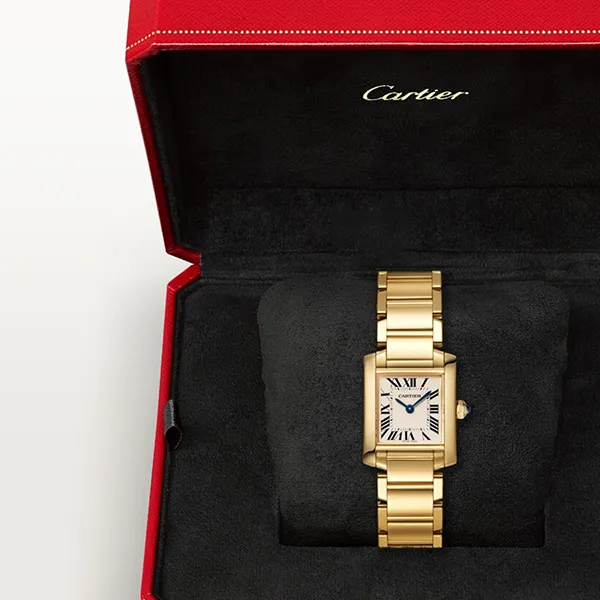 Đồng Hồ Nữ Cartier Tank Francaise WGTA0031 25mm Màu Vàng