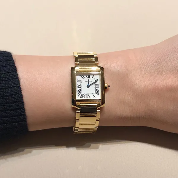 Đồng Hồ Nữ Cartier Tank Francaise WGTA0031 25mm Màu Vàng