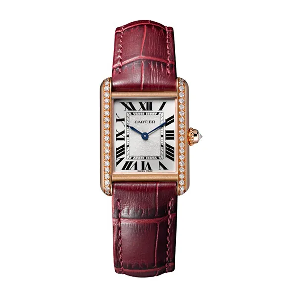 Đồng Hồ Nữ Cartier Tank Louis WJTA0010 29,5mm Màu Đỏ / Vàng Hồng