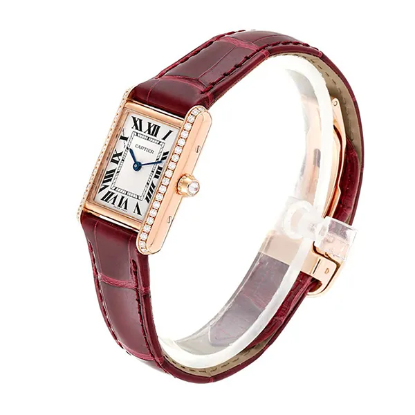 Đồng Hồ Nữ Cartier Tank Louis WJTA0010 29,5mm Màu Đỏ / Vàng Hồng
