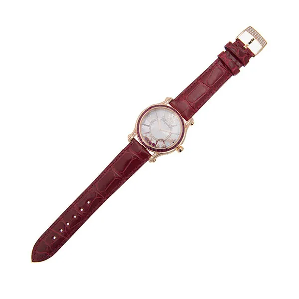 Đồng Hồ Nữ Chopard 274891-5004 Happy Sport Diamonds Rubies 36mm Màu Đỏ