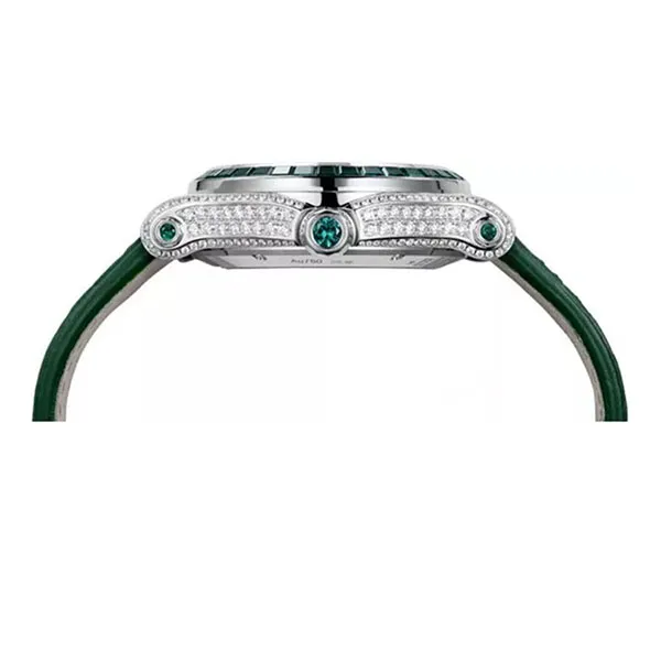 Đồng Hồ Nữ Chopard Happy Sport 274891-1004 Diamonds & Rubies 36mm Màu Xanh Lá - Đồng hồ - Vua Hàng Hiệu