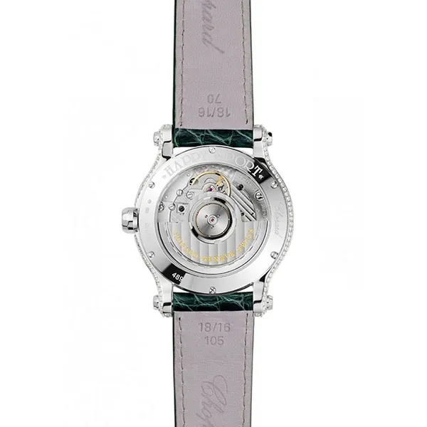 Đồng Hồ Nữ Chopard Happy Sport 274891-1004 Diamonds & Rubies 36mm Màu Xanh Lá - Đồng hồ - Vua Hàng Hiệu