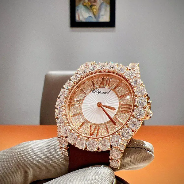Đồng Hồ Nữ Chopard L’Heure Du Diamant 139419 – 5101 36mm Màu Nâu / Vàng Hồng