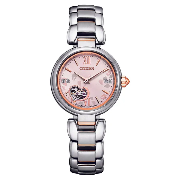 Đồng Hồ Nữ Citizen Automatic PR1024-84X Màu Bạc Hồng
