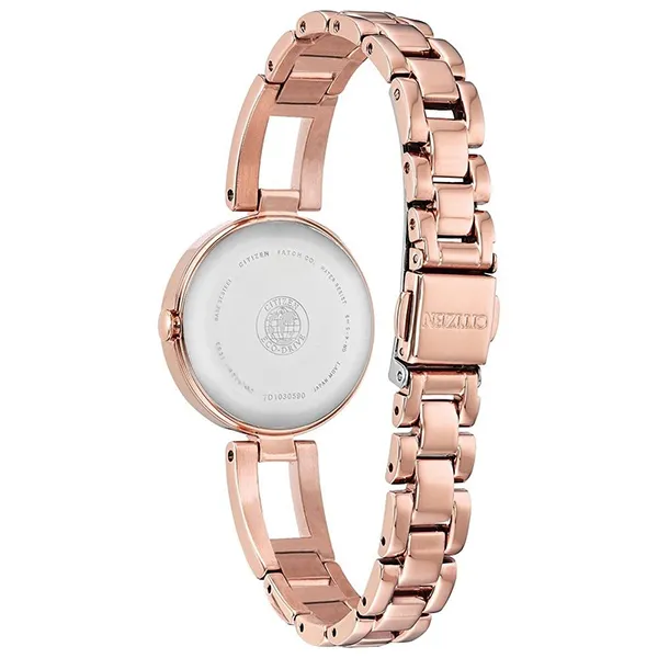 Đồng Hồ Nữ Citizen Axiom Eco-Drive EM0633-53A Màu Vàng Hồng