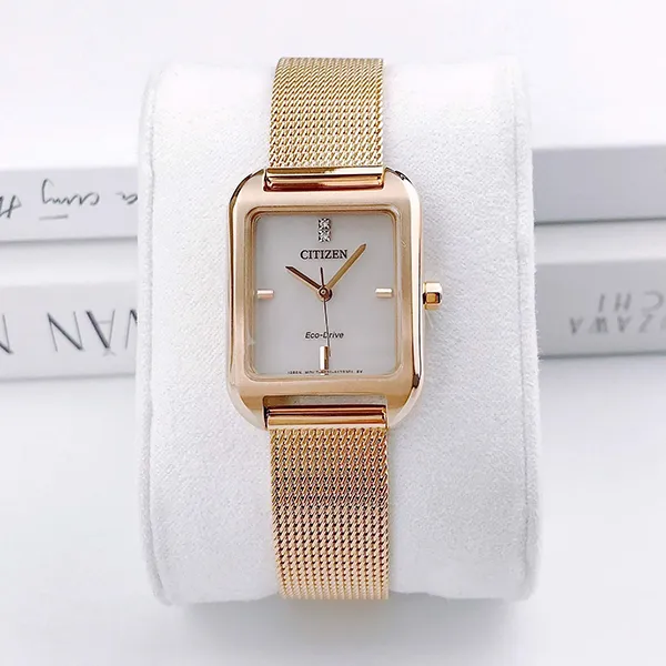 Đồng Hồ Nữ Citizen Eco-Drive EM0493-85P Màu Vàng Hồng - Đồng hồ - Vua Hàng Hiệu