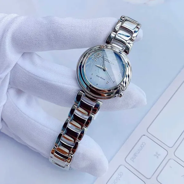 Đồng Hồ Nữ Citizen Eco-Drive EM0580-58N Màu Bạc