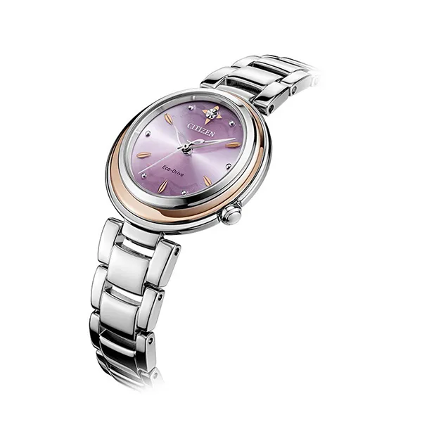 Đồng Hồ Nữ Citizen Eco-Drive EM0588-81X Màu Bạc Hồng