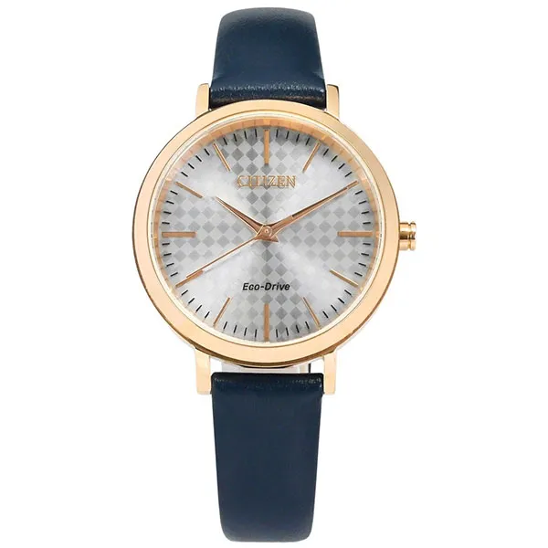 Đồng Hồ Nữ Citizen Eco-Drive EM0763-07A Màu Xanh Bạc