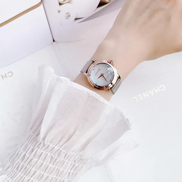 Đồng Hồ Nữ Citizen Eco-Drive EM0796-59Y Màu Vàng Bạc - Đồng hồ - Vua Hàng Hiệu