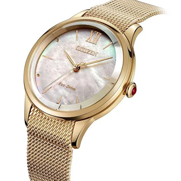 Đồng Hồ Nữ Citizen Eco-Drive EM0813-86Y Màu Vàng Hồng