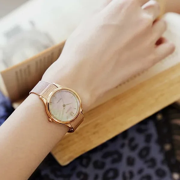 Đồng Hồ Nữ Citizen Eco-Drive EM0813-86Y Màu Vàng Hồng