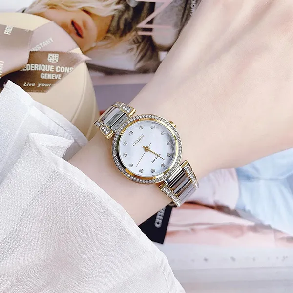 Đồng Hồ Nữ Citizen Eco-Drive EM0844-58D Màu Bạc - Đồng hồ - Vua Hàng Hiệu
