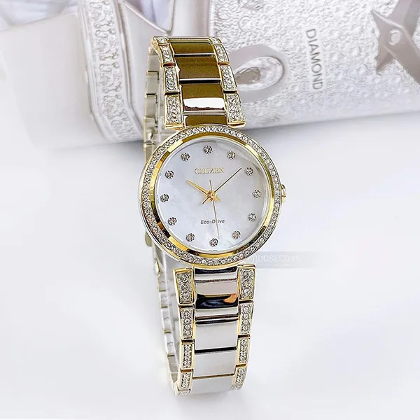 Đồng Hồ Nữ Citizen Eco-Drive EM0844-58D Màu Bạc - Đồng hồ - Vua Hàng Hiệu