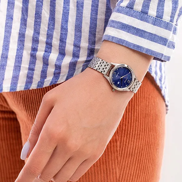 Đồng Hồ Nữ Citizen Eco-Drive EW2530-87L Màu Xanh Bạc