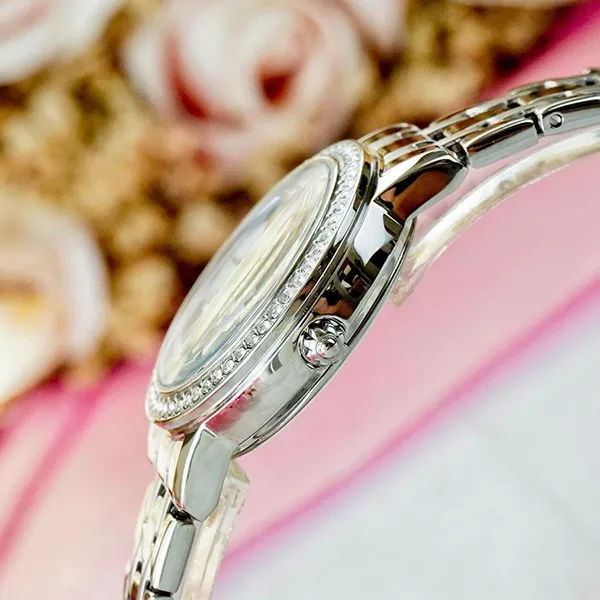 Đồng Hồ Nữ Citizen Eco-Drive FE1180-57D Màu Trắng Bạc
