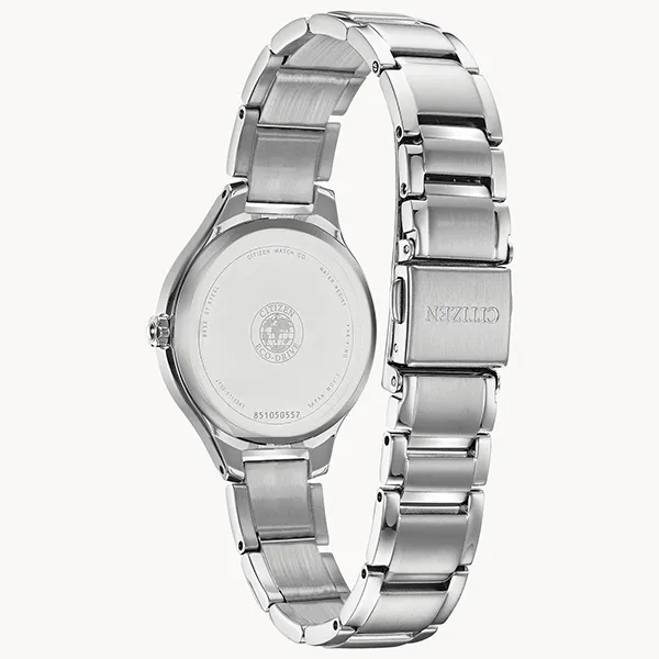 Đồng Hồ Nữ Citizen Eco-Drive FE2100-51E Màu Đen Bạc