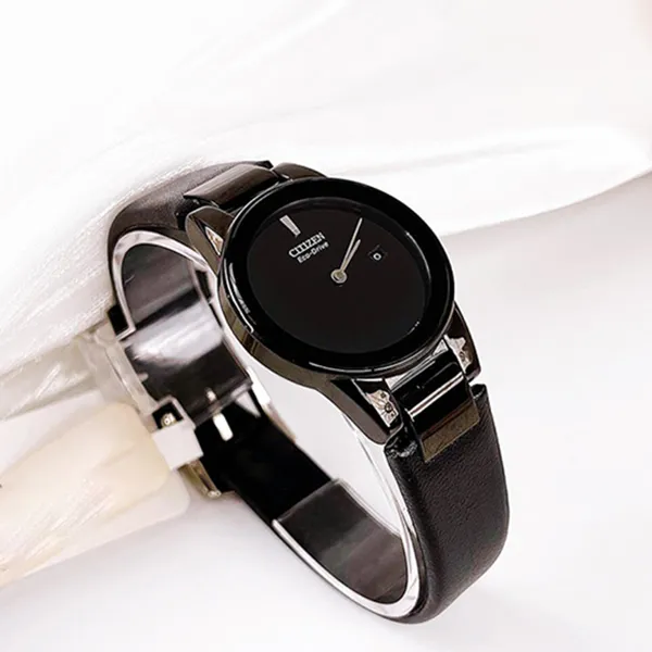 Đồng Hồ Nữ Citizen Eco-Drive GA1055-06E Dây Da Màu Đen - Đồng hồ - Vua Hàng Hiệu