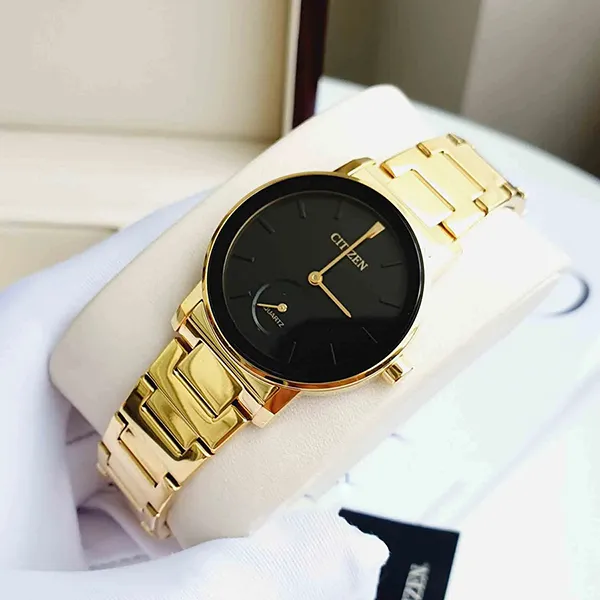 Đồng Hồ Nữ Citizen Quartz EQ9062-58E Màu Đen Vàng